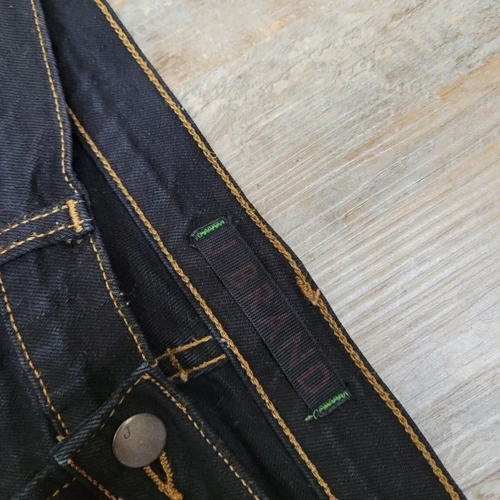 J Brand‎ Cigarette Mid Rise 814 Jeans Black Wsh Womens Size 29 Denim Straight